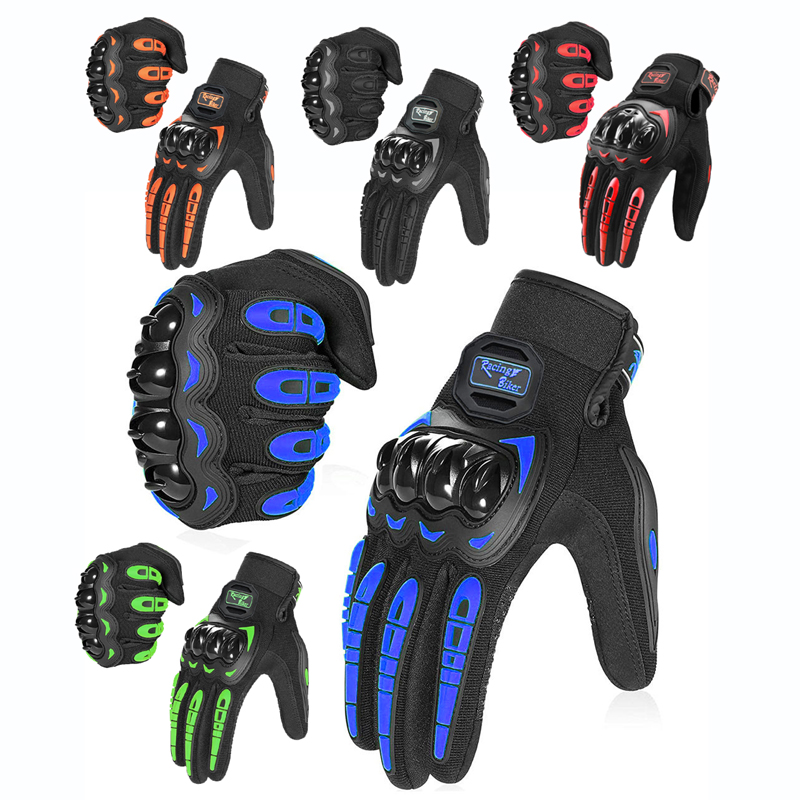 Motorcycle Gear Full Set - Motosiklet Yarış Eldivenleri Düşmeye Karşı Koruma