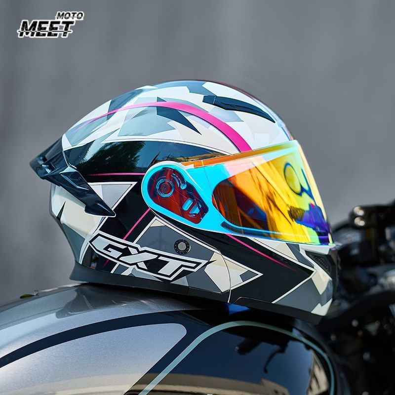 Motorcycle Gear Full Set - DOT Onaylı Tam Yüz Kaskları Kaza